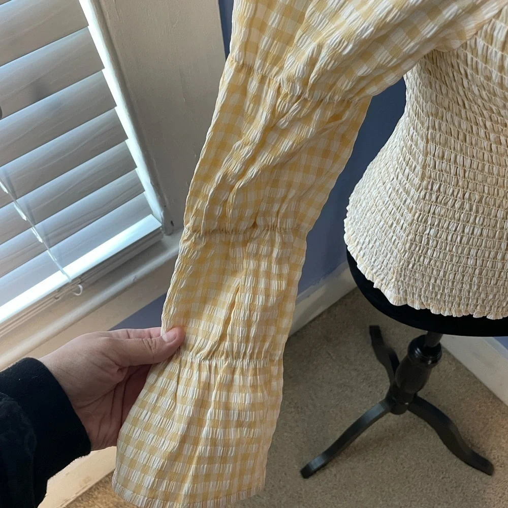 Design history pale yellow princess sleeve blouse - Picture 7 of 7